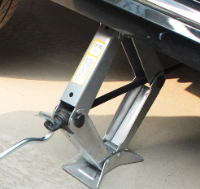 Regarding the detailed treatment of protection during the process of using a jack to support a car