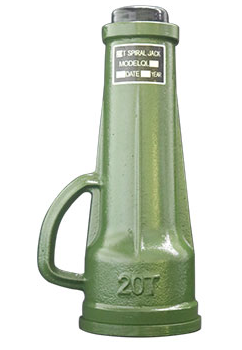 Spiral jacks can be stably used both vertically and horizontally