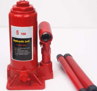 Can mechanical oil be added to the hydraulic jack during the lifting process