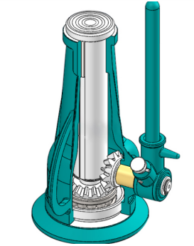 The handle of the screw jack is made of 45 steel material